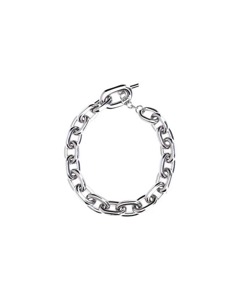 Paco Rabanne Women's Silver Aluminum Necklace Silver