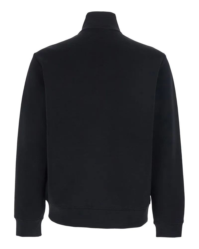 Emporio Armani Men's Sweatshirt High-Neck Black Cotton Sweatshirts Sweater Black