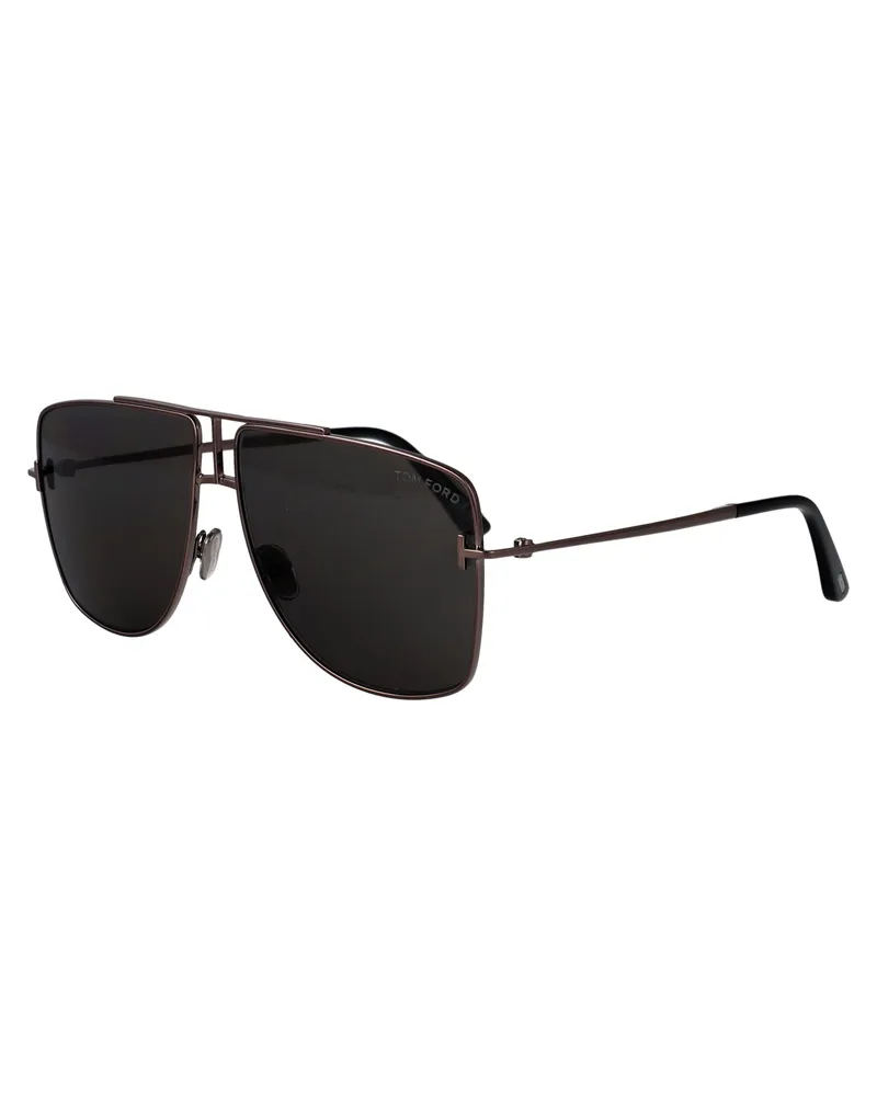Tom Ford Unisex Sunglasses Eliott-02 Grey Metal Gray