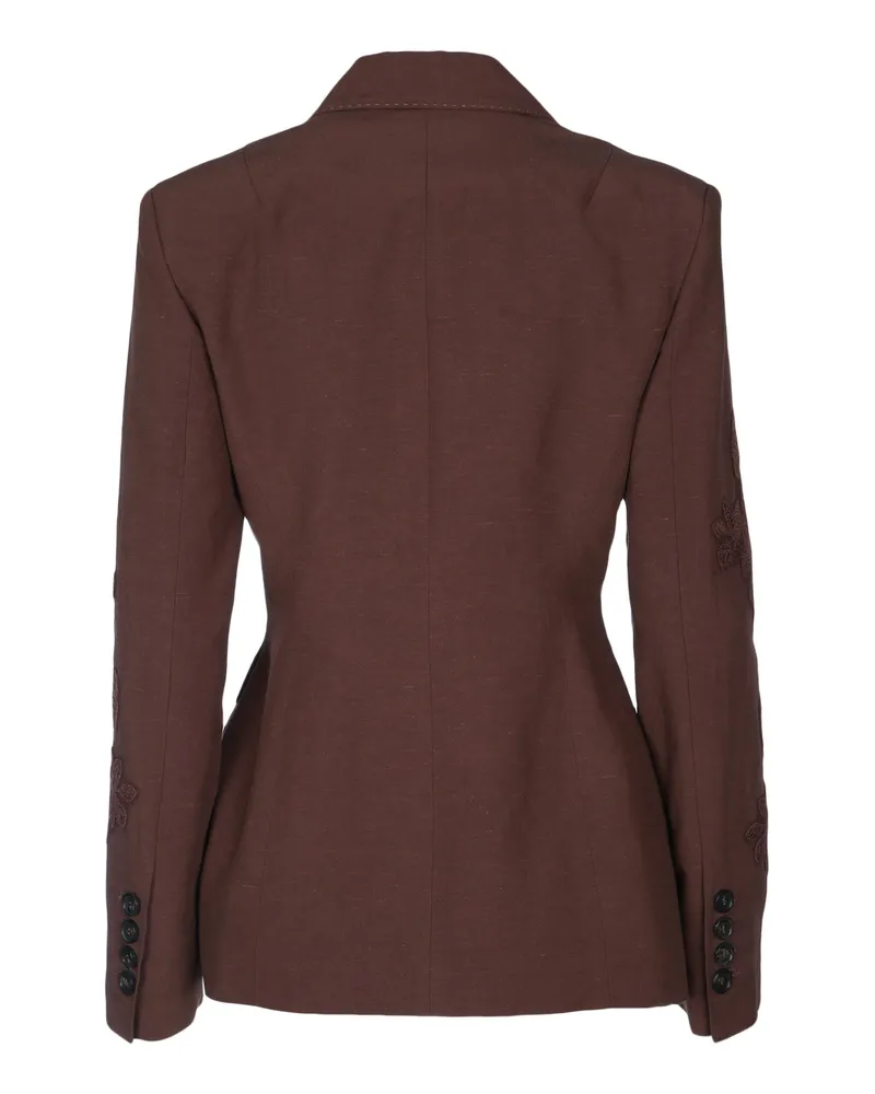 Ermanno Scervino Women's Blazer Doppiopetto Moro Giacche E Gilet Jacket Brown