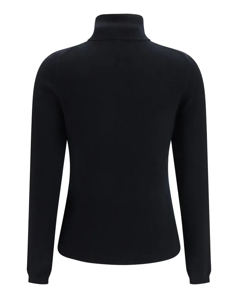 ALLUDE Women's Cashmere Turtleneck Sweater 90 Kashmir-Capra Hircus Kashmir/capra Black