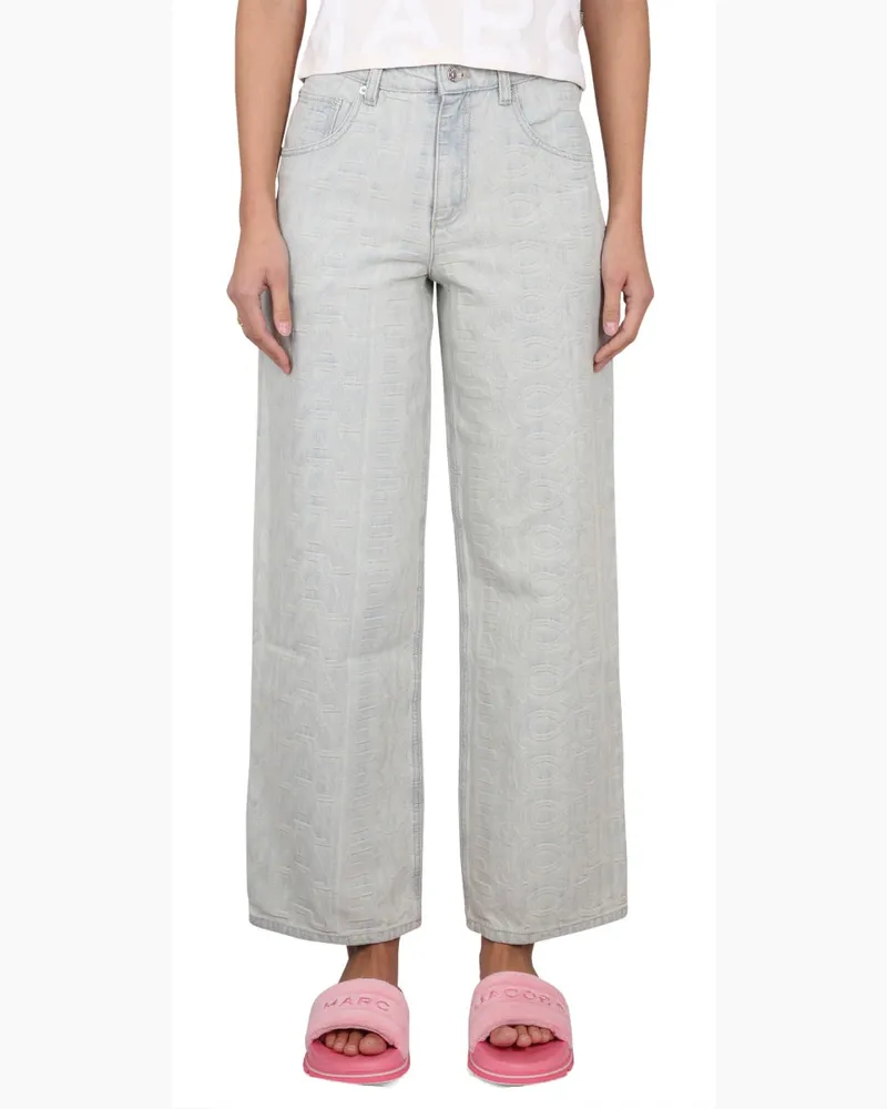 Marc Jacobs Monogram Denim Jeans — Blue Blue