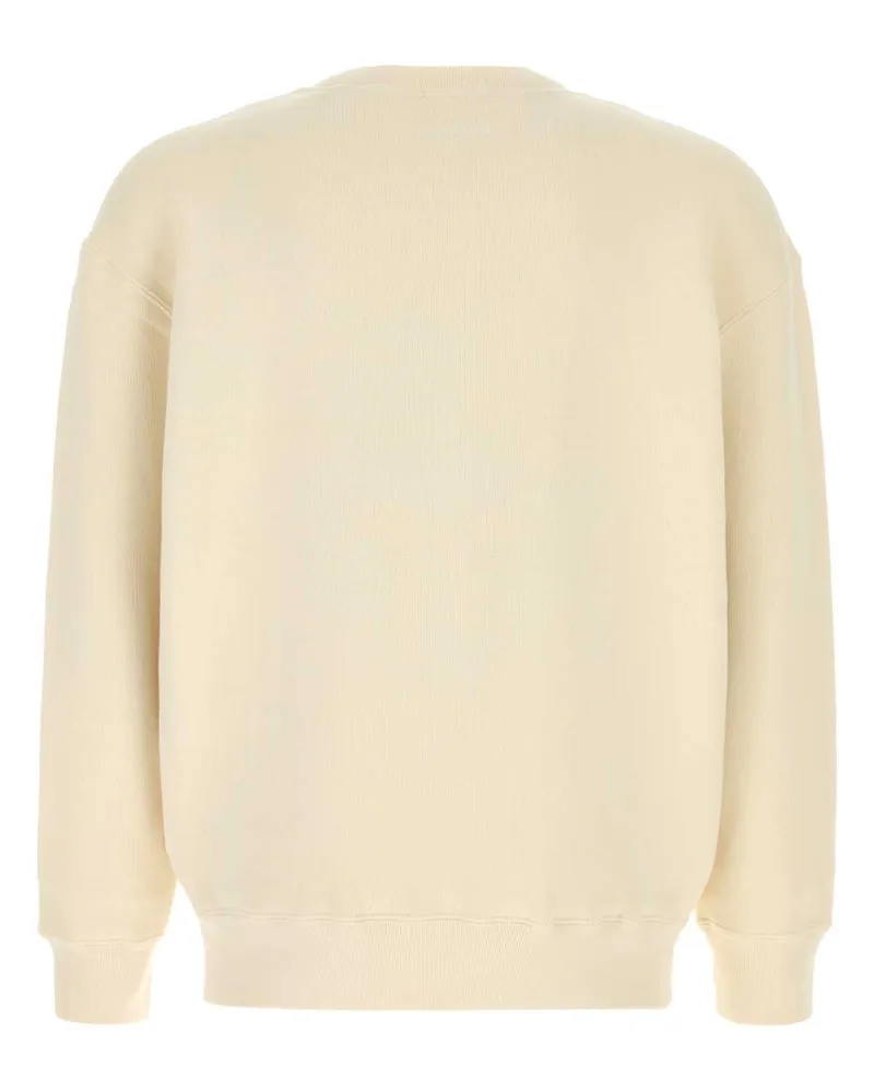 J.W.Anderson Men's Ivory Cotton Sweatshirt Ecru Exterior: Felpe Sweater Beige