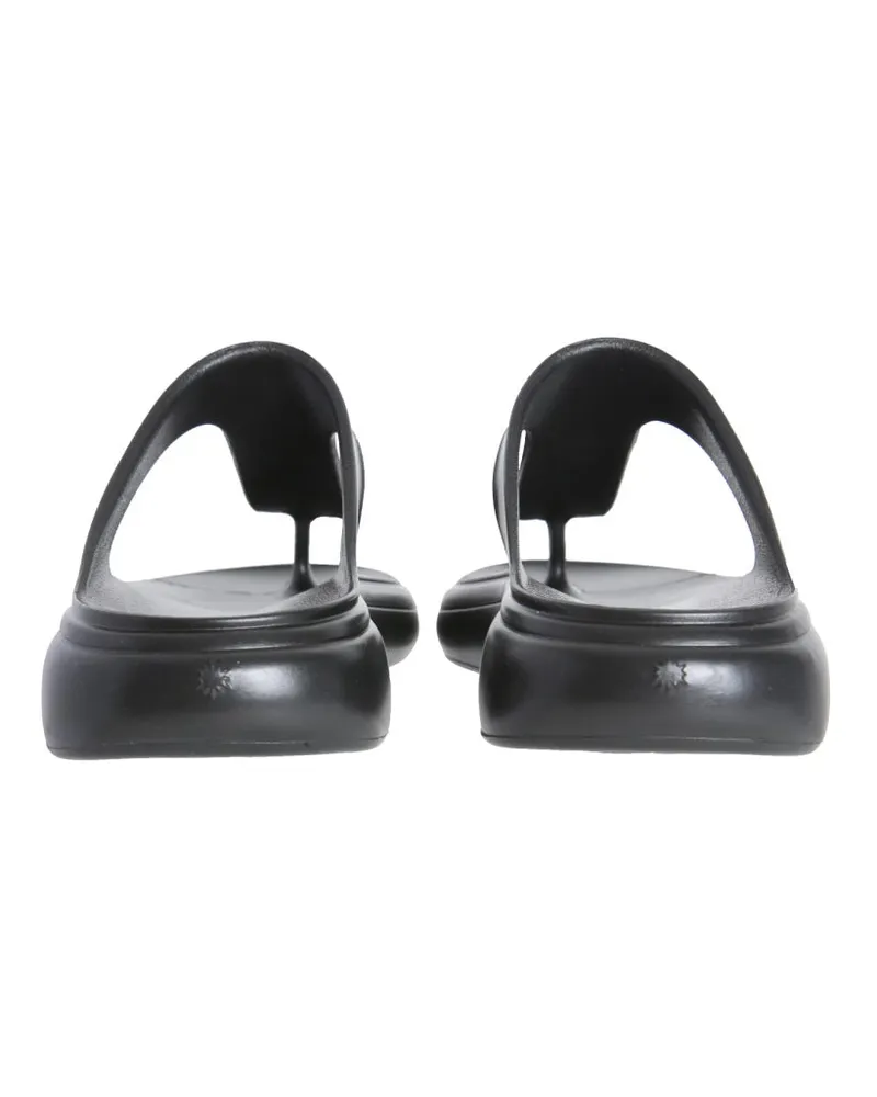 Stuart Weitzman T-Strap Slide Sandal — Black Black