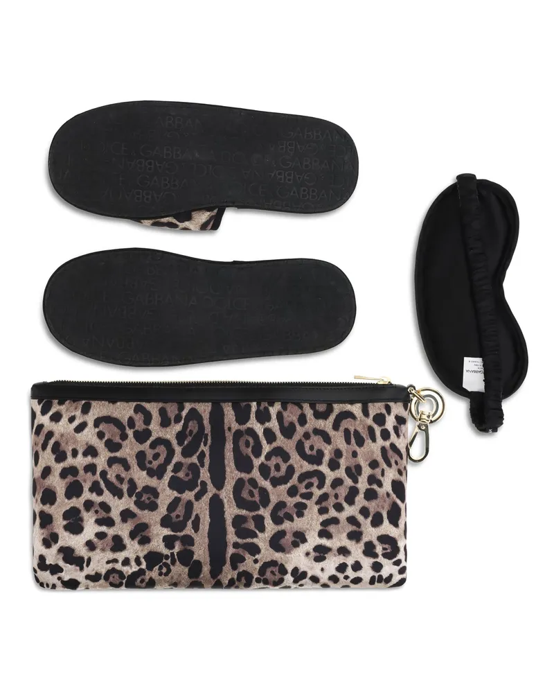 Dolce & Gabbana Unisex Leopard-Print Comfort Kit Leo Extras Leopard