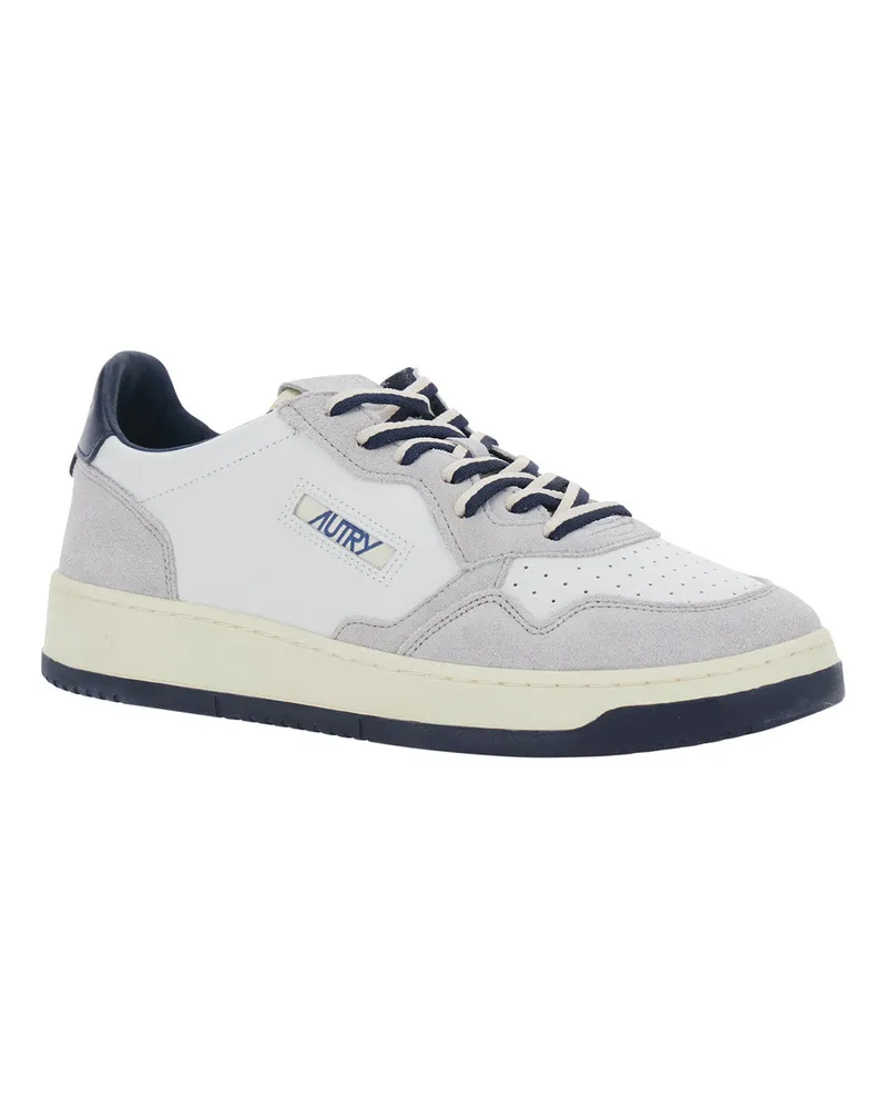 AUTRY Men's Low Top Sneakers Medalist Grey Suede Trainers Gray