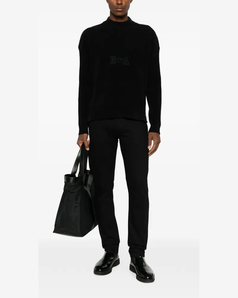 Emporio Armani Slim-Fit Jeans — Black Black