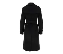 Women's Black Gabardine Heritage Kensington Trench Coat