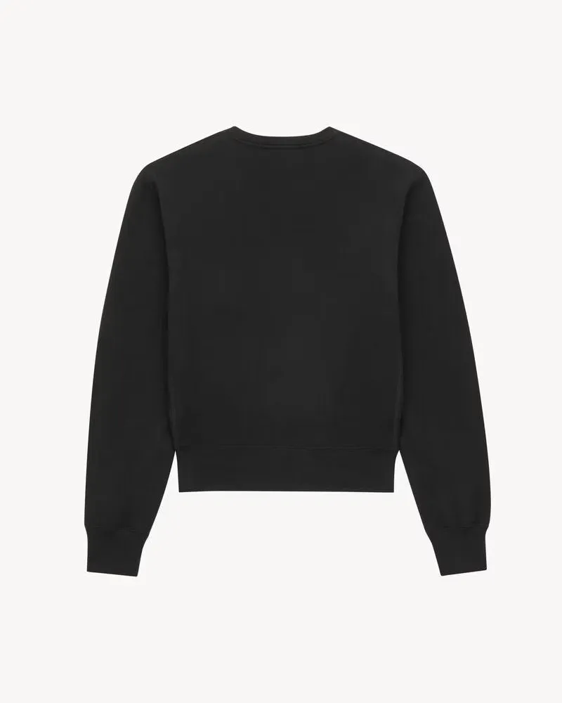 Saint Laurent Logo Sweatshirt — Black Black
