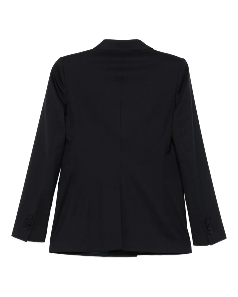 Tagliatore Wool Blend Double-Breasted Pant Suit — Black Black