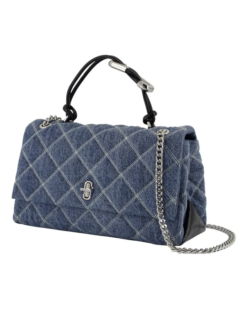 Marc Jacobs Women's Quilted Cotton Shoulder Bag Blue Blue