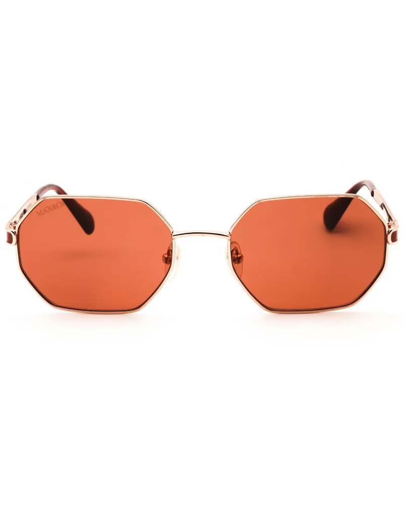 MAX&Co. Women's Mo0118 Sunglasses Gold Orange