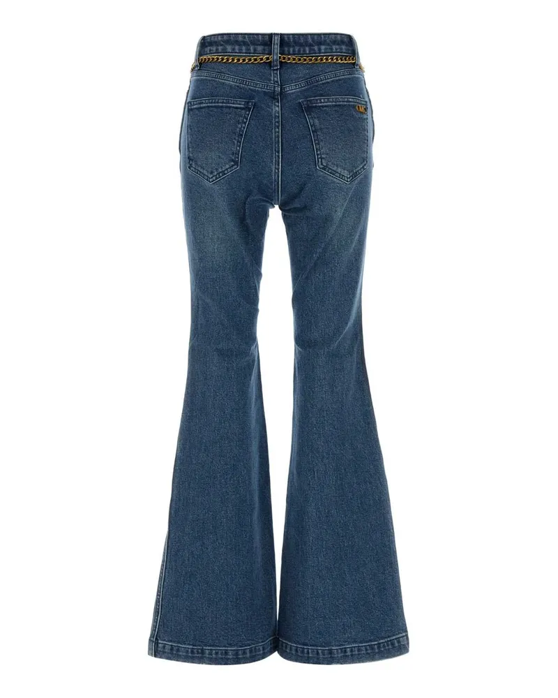 Michael Kors Women's Stretch Denim Jeans Duskbluewash Exterior: Cotton Elastane Blue