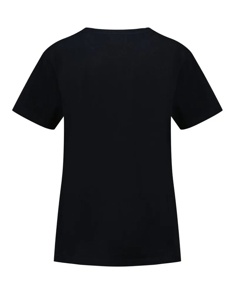 Isabel Marant Unisex T-Shirt Black Cotton Black