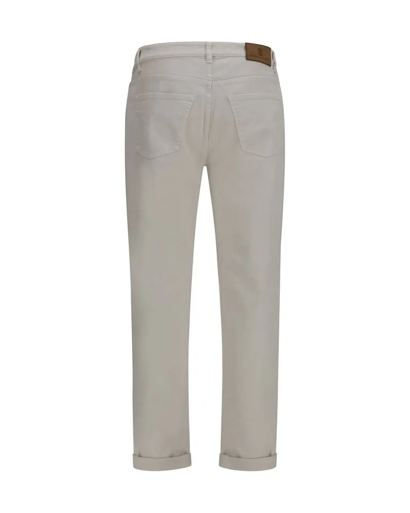 Brunello Cucinelli Men's White Cotton Straight-Leg Jeans Clothing White