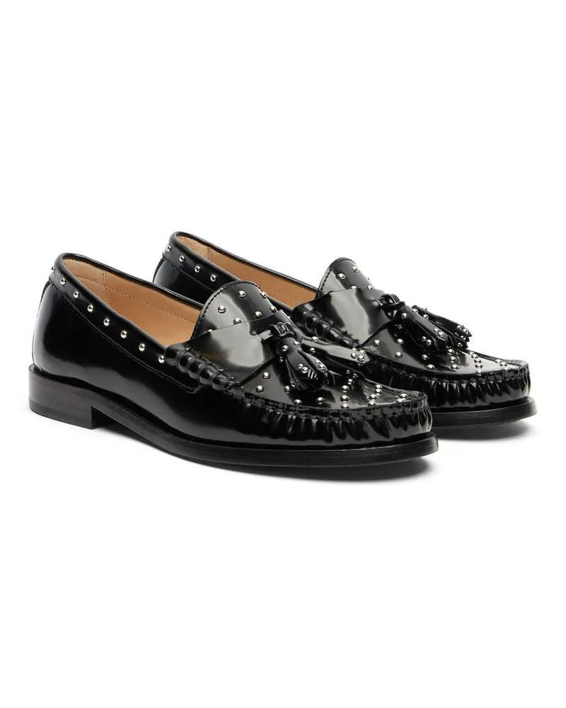 Stuart Weitzman Tassel Loafer — Black Black