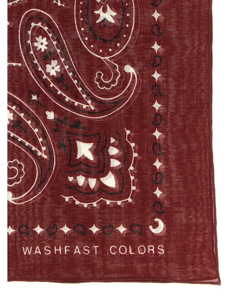 Alanui Paisley-Print Scarf — Burgundy Burgundy