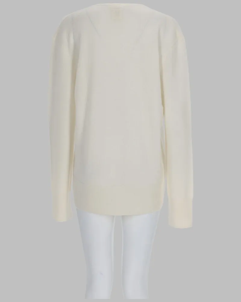 Totême Women's Cashmere Jumper Ivory Jumpers Sweater White