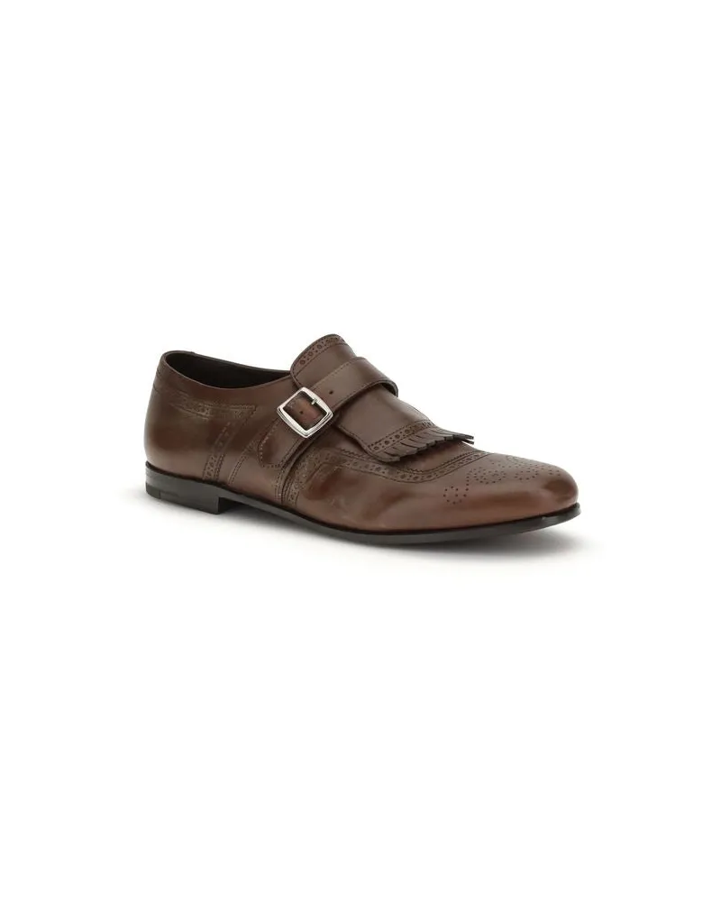 Church's Men's Brown Calf Leather Bos Taurus Slip-On Loafers Brown