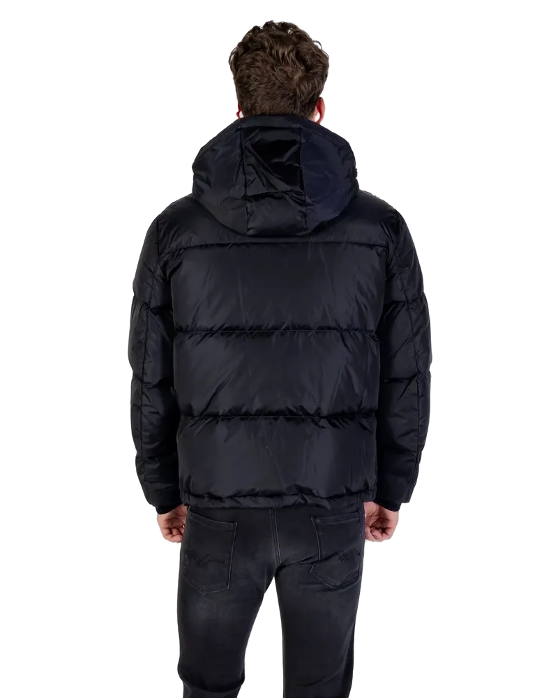 Armani Exchange Quilted Polyamide Down Jacket — Black Black