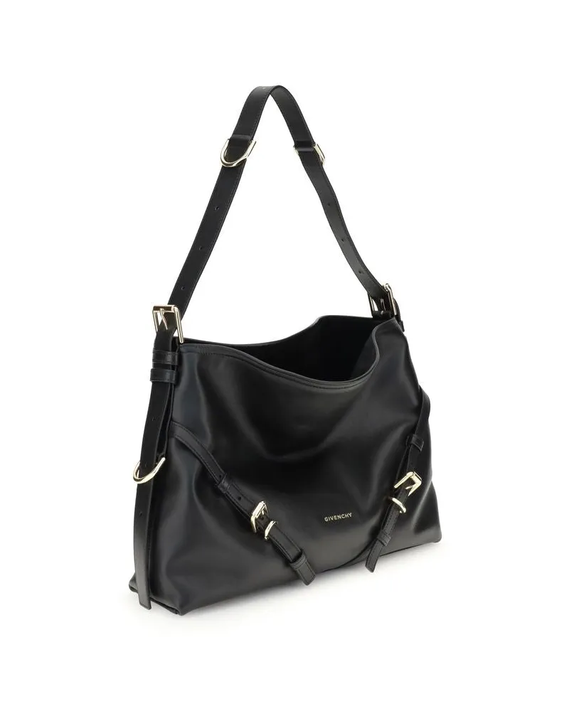 Givenchy Women's Black Calf Leather Bos Taurus Handbag Bag Black