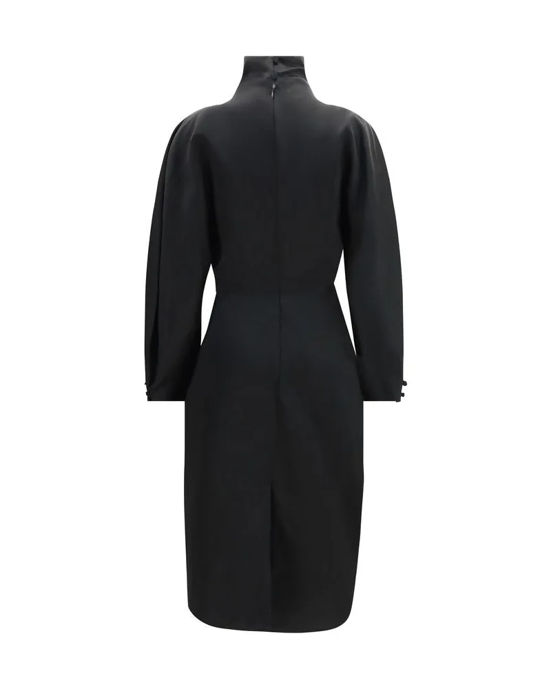 KHAITE Harlin Dress — Black Black