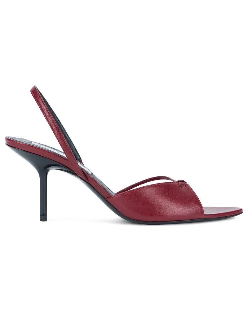 Victoria Beckham Women's Slingback Sandals Burgundy Calfskin Burgundy