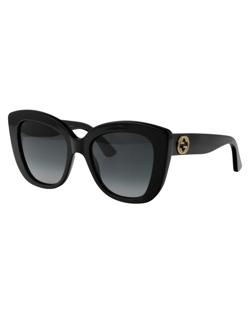 Gucci Women's Sunglasses Gg0327s Black Acetate Black-Grey Black/grey Black