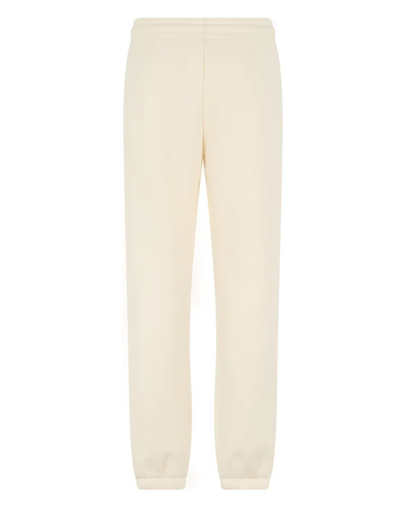 Moncler Women's Track Pants Cotton Cream Beige