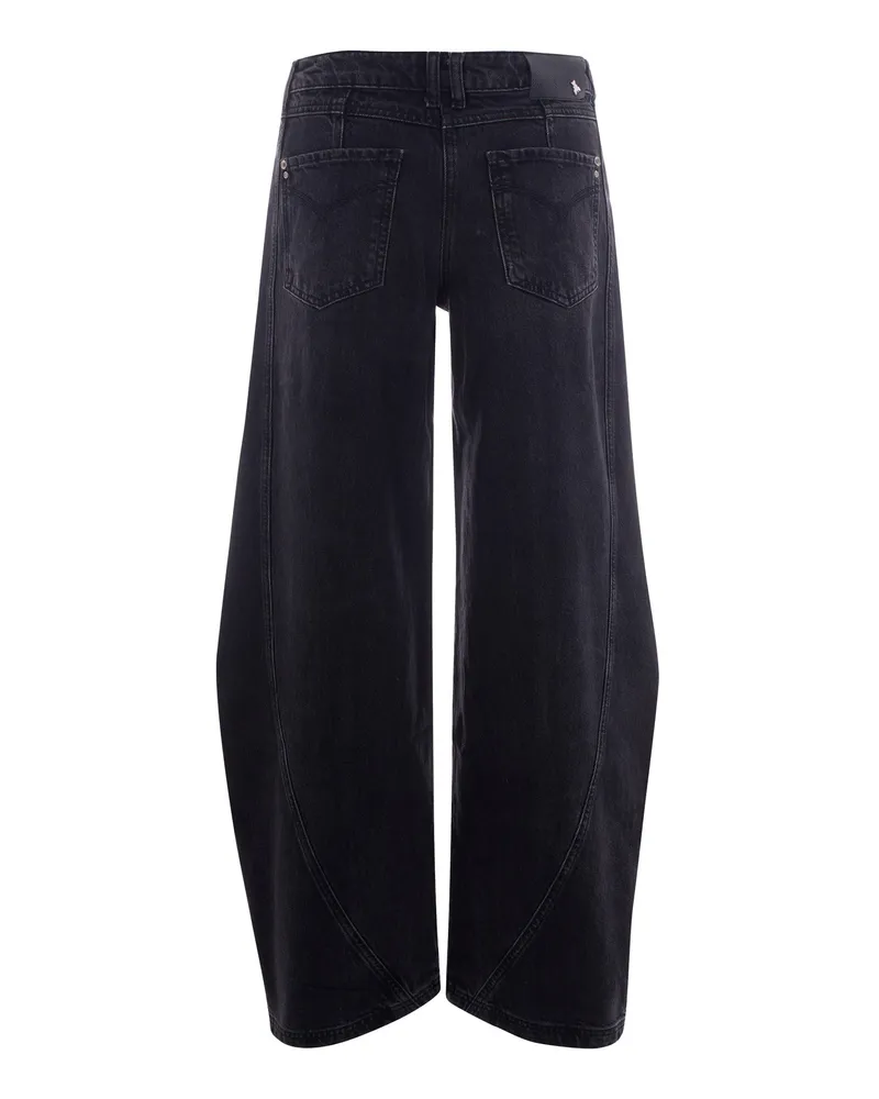 Patrizia Pepe Women's Jeans Sagomato Black Wash Cotton Black