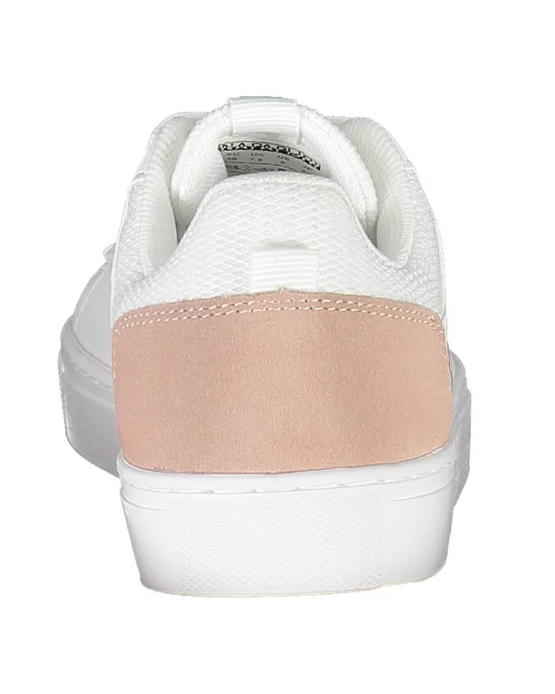 Napapijri Leather and Mesh Sneaker — White White
