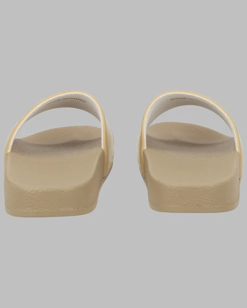 HUGO BOSS Kids' Slides Beige Synthetic Shoe Beige
