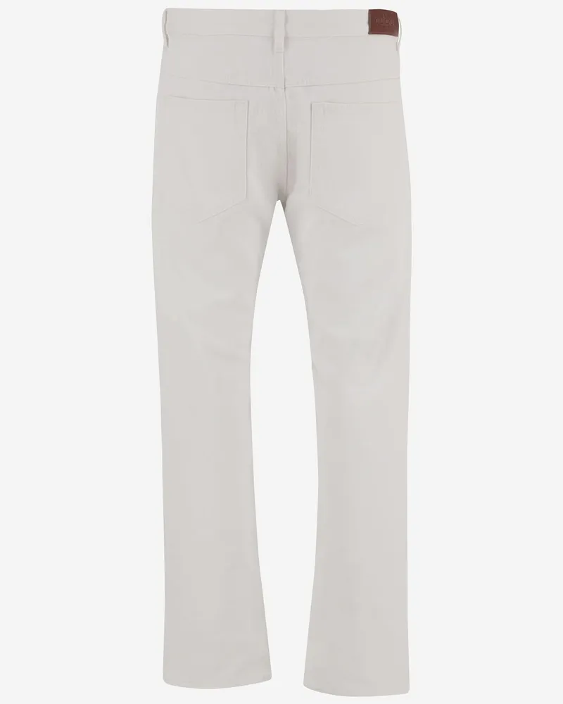 Gucci Men's Jeans Cotton Denim White Trousers White