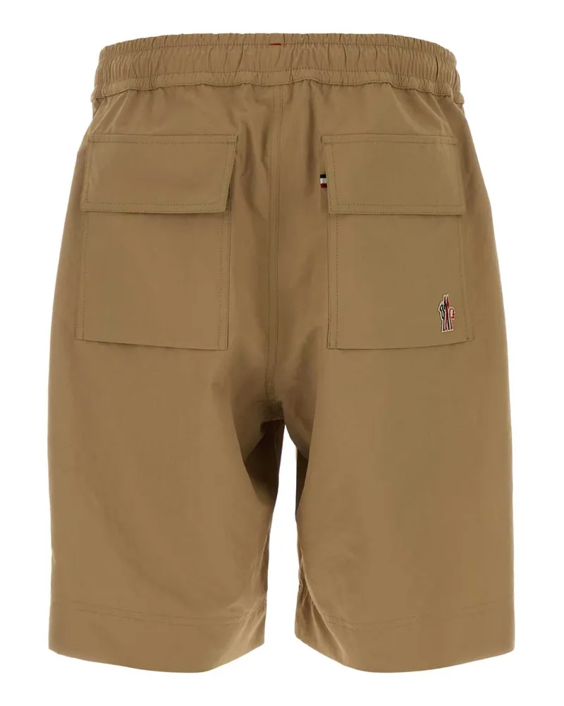 Moncler Men's Beige Polyester Bermuda Shorts 23l Base Fabric Beige