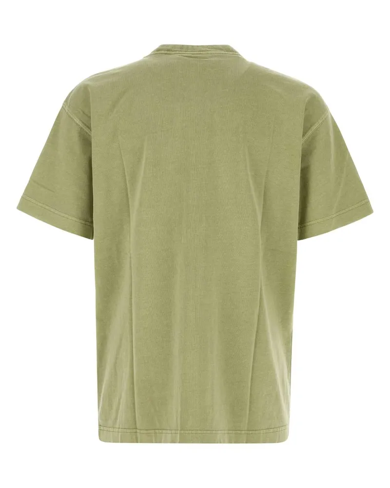 Carhartt WIP Men Sage Green Cotton Oversize S Nelson T-Shirt Gentlegreengarmentdyed Exterior Green