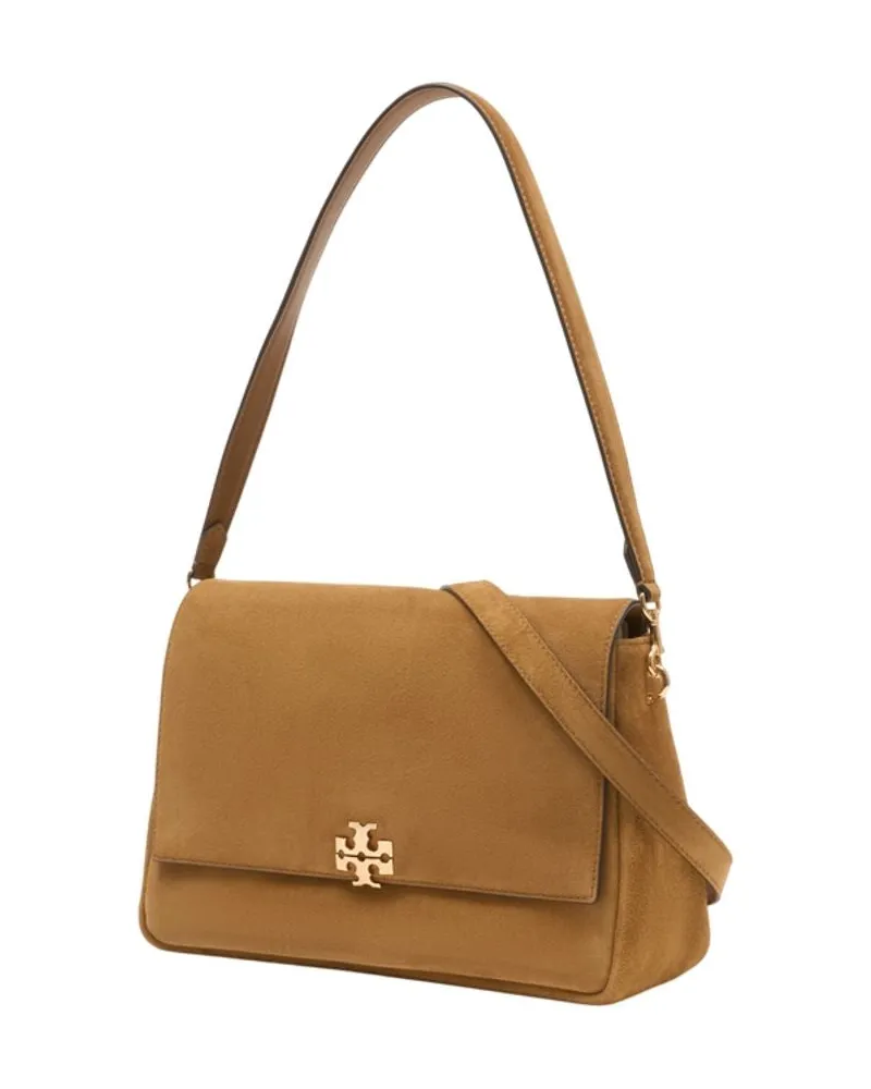 Tory Burch Women's Shoulder Bag Brown Calfskin Brown