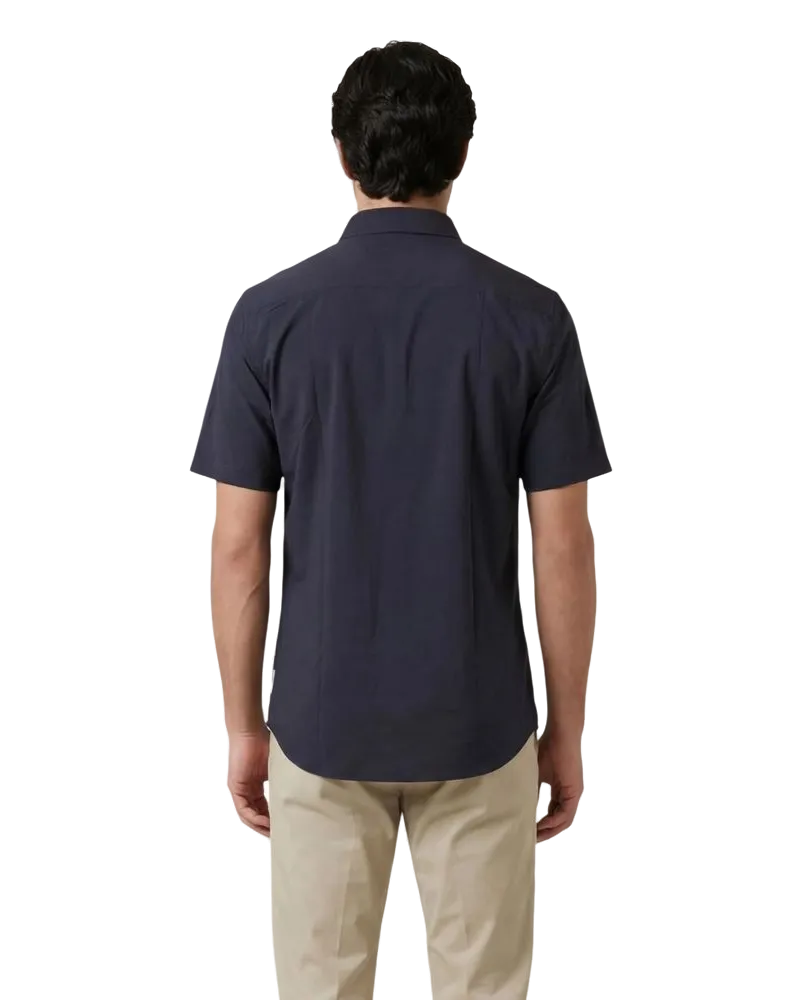 Armani Exchange Polyamide Shortsleeve Shirt — Navy Navy
