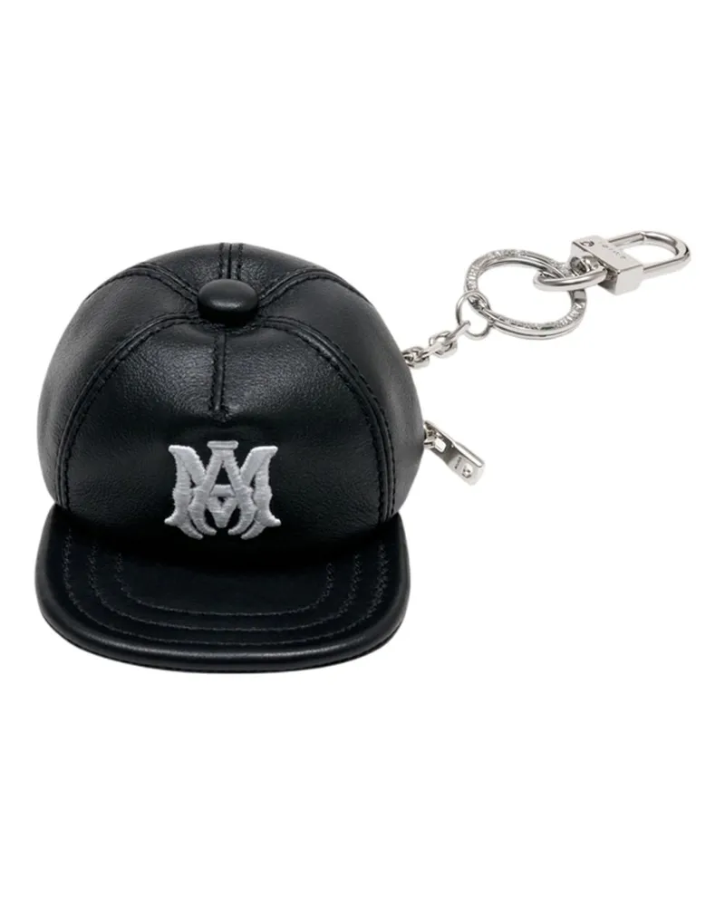 Amiri Women's Ma Hat Keychain -  Leather Black Calfskin Accessories Keychains Black