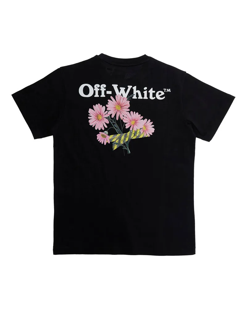 OFF-WHITE Daisy Tape Tee T-Shirt — Black Black