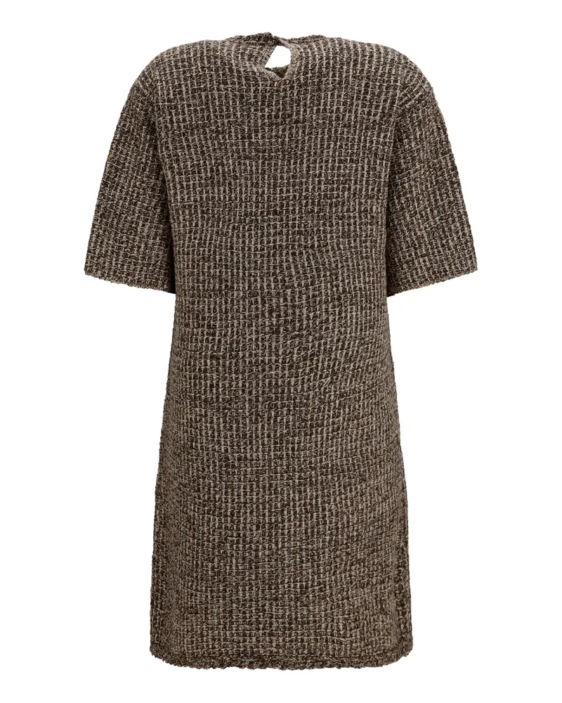 Fabiana Filippi Women's Sequin-Effect Tweed Dress Ebano Ebano