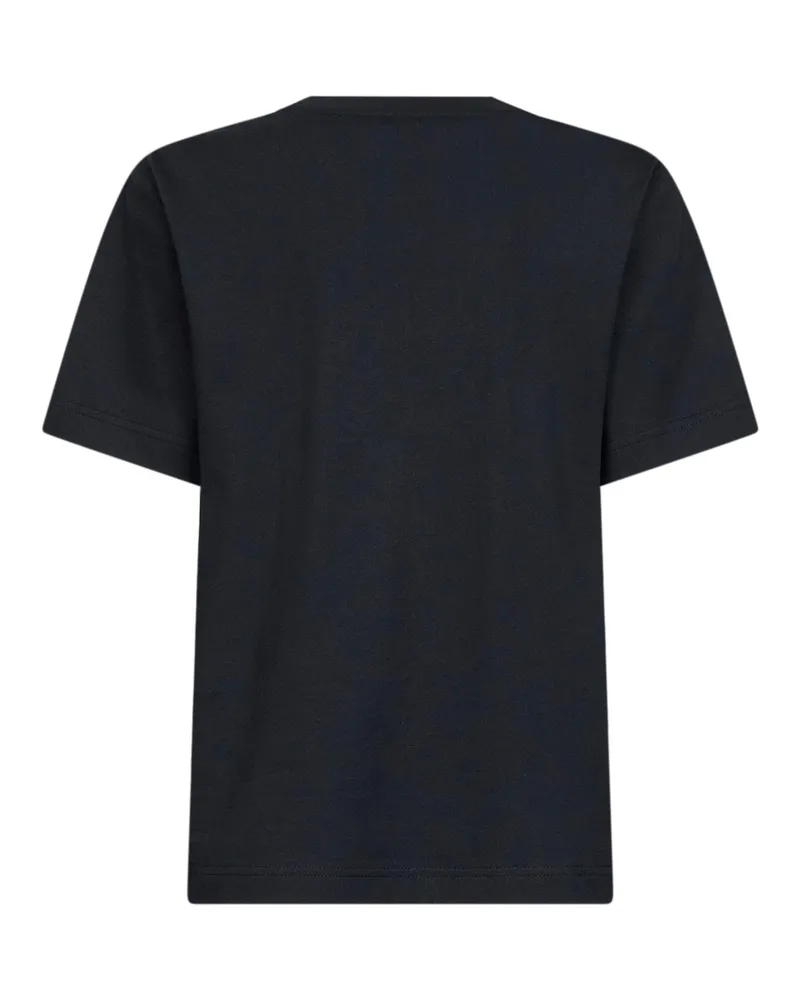 Burberry Women Black Cotton Logo T-Shirt T-Shirts & Jerseys Black