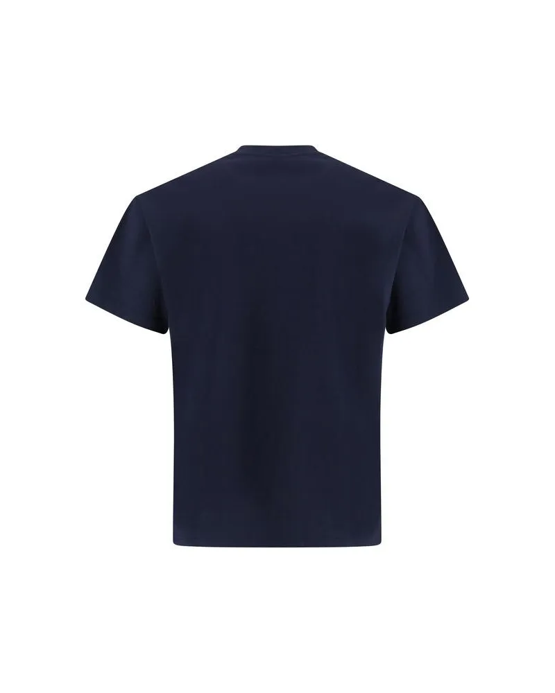 Givenchy Men Blue Cotton T-Shirt Navy