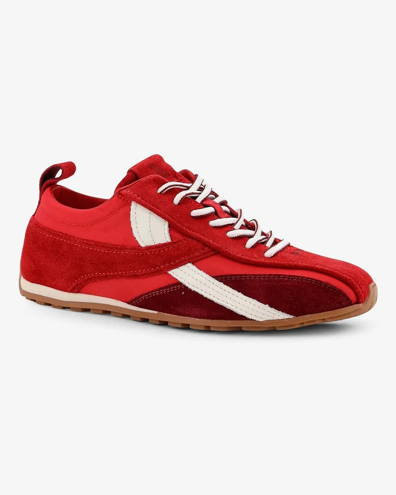 Alohas Women's Sneakers Red Nylon-Suede Trainers Nylon/suede Red