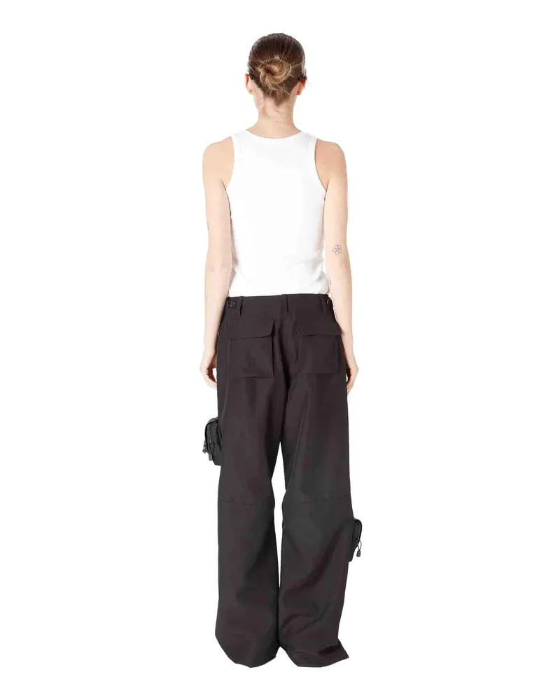 COPERNI Women's Trousers Black Polyester; Lining: Polyester Black
