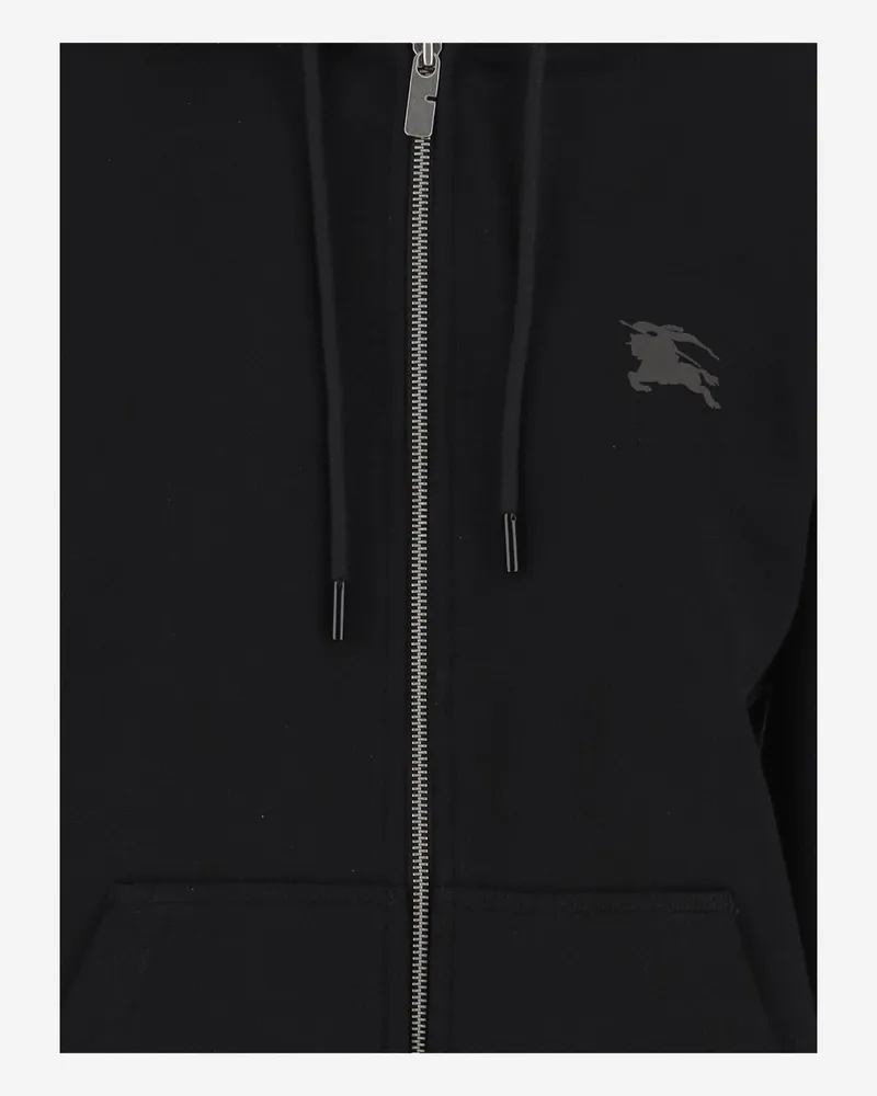 Burberry Cotton Hooded Sweatshirt — Black Black