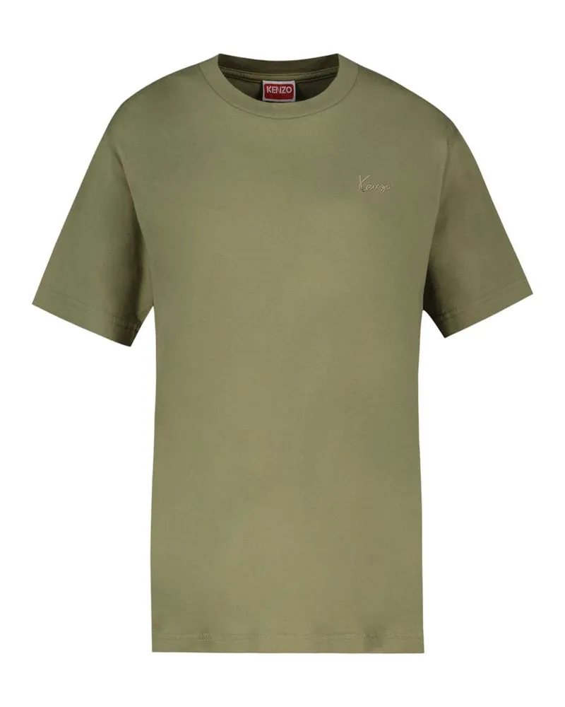 Kenzo Men's T-Shirt Green Cotton Green