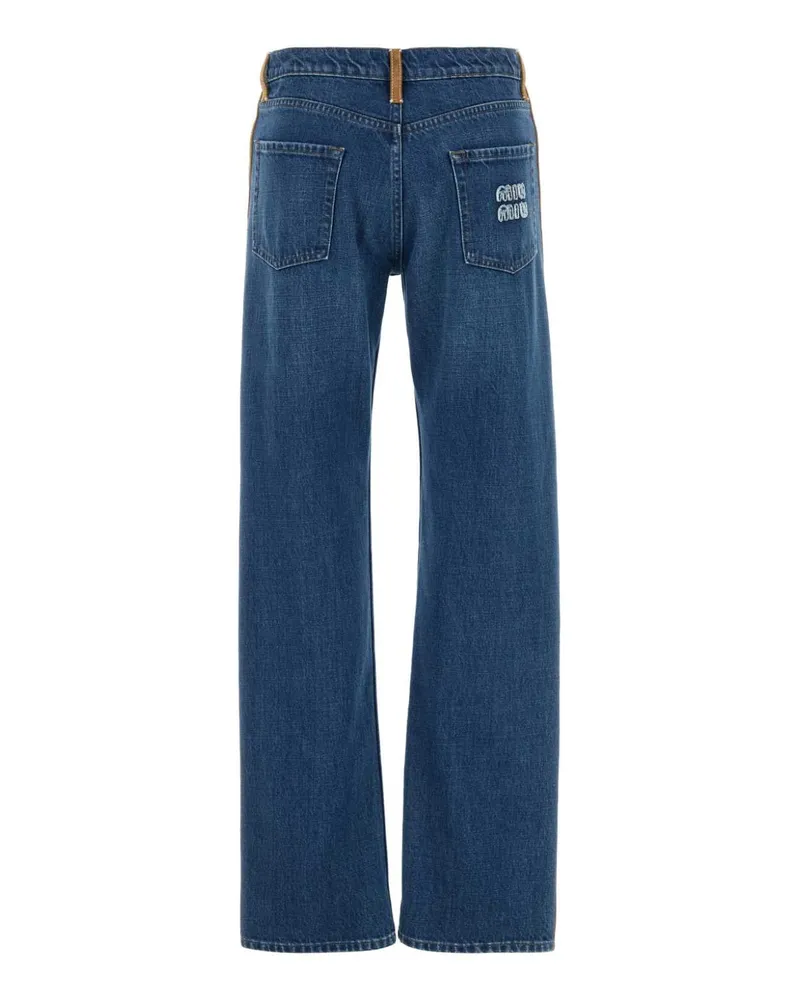 Miu Miu Women's Denim Jeans Azzurro Blue