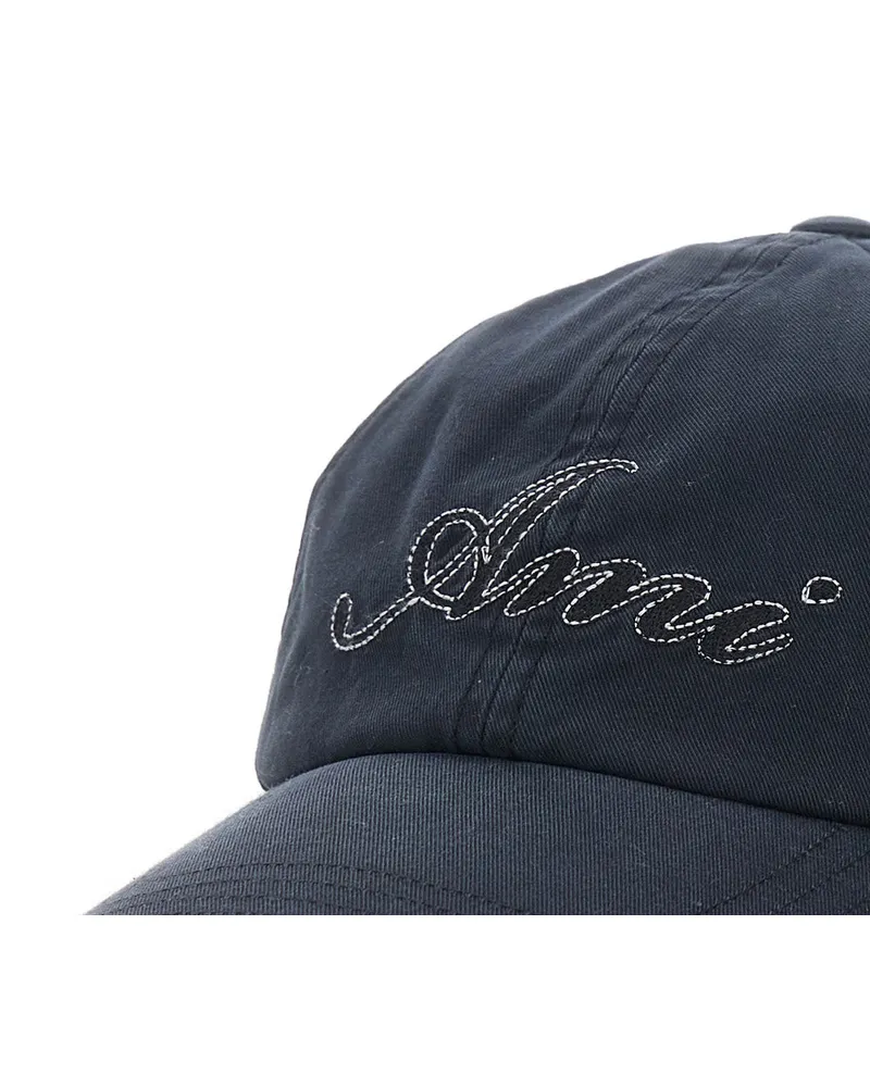 AMI Paris UCP289 Tech Fabric Baseball Cap — Black Black
