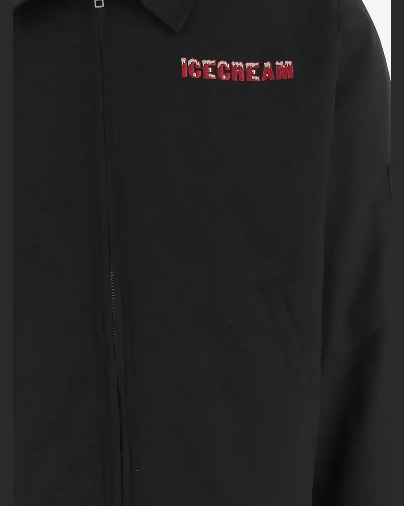ICECREAM Men's Jacket Drippy Black Body: Polyester Black