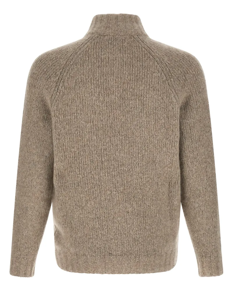 Brunello Cucinelli Cashmere and Silk Cardigan — Beige Beige